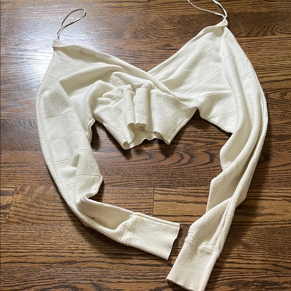 Dry Goods Cream Off-the-Shoulder Knit Sweater - Picture 4 of 4